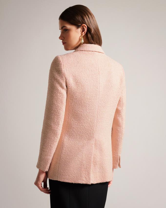 Manteau Ted Baker Oversized Marled Blazer Rose Femme | WNA-76789071